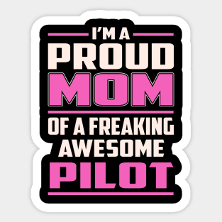 Proud MOM Pilot Sticker